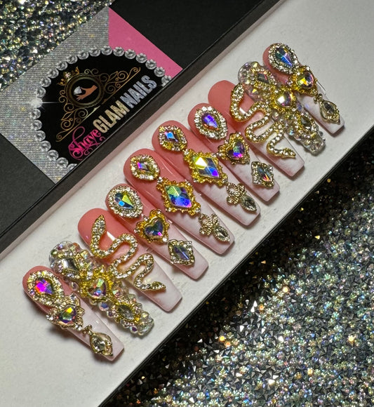 Luxury Glam Charm Press On Nails