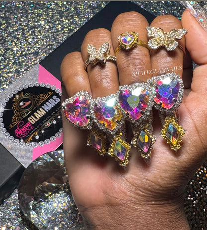 Deluxe All Bling Everything Press On Nails