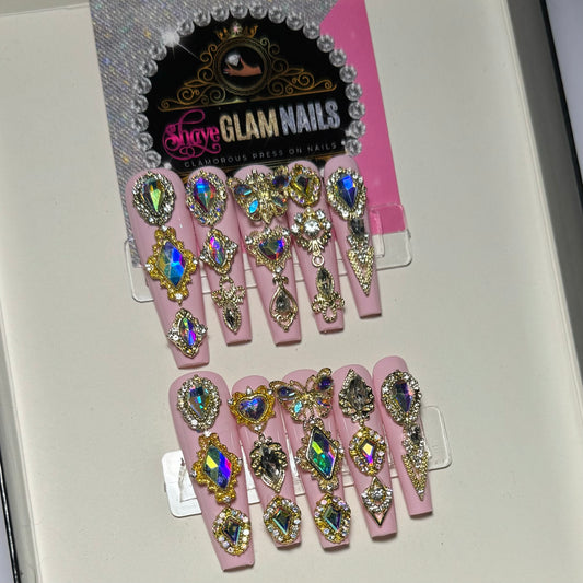 Diamond Glam Bling Press On Nails