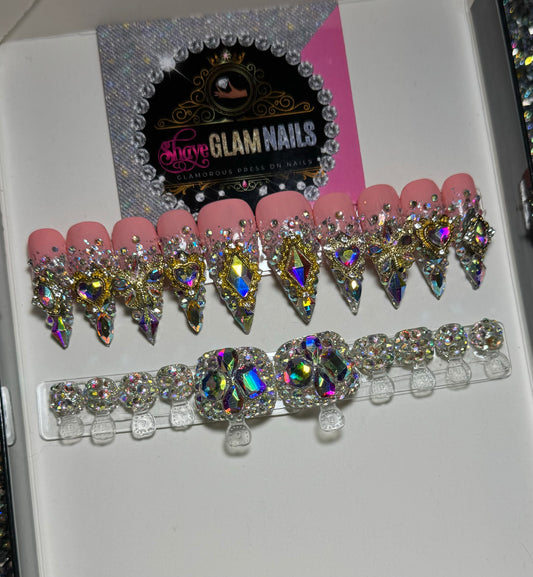 Bling Ombre Fab Glam Mani & Pedi Bundle