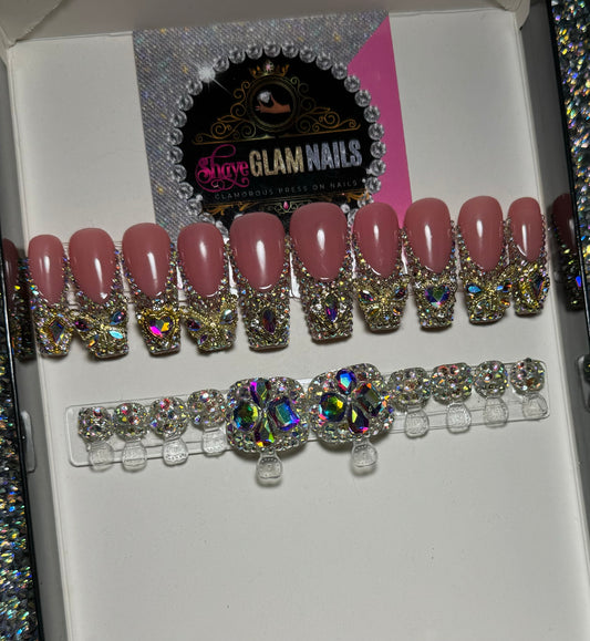 Diamond French Bling Mani & Pedi Bundle