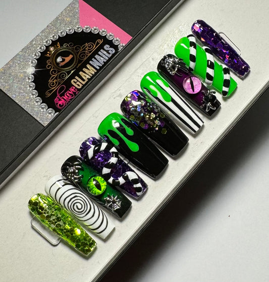 Spooky Glam Press On Nails