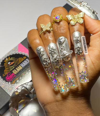 Luxury Superstar Glam Press On Nails