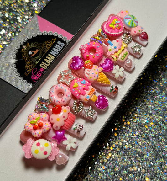 Sweets Glam Press On Nails