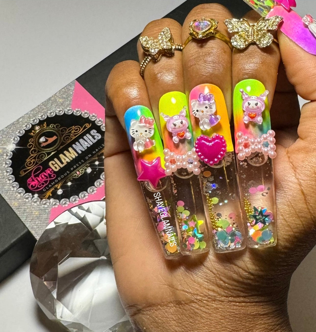 Stylish Fab Glam Press On Nails