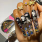 Luxury Glam Aqua Press On Nails
