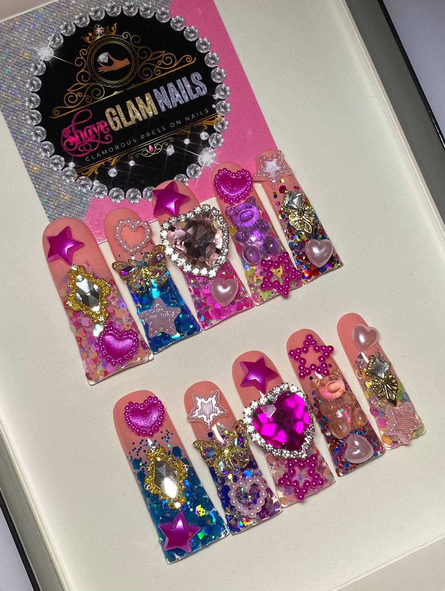 Fabulous Pretty Glam Press On Nails