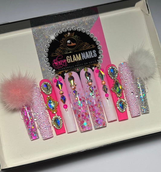 Luxury Baddie Press On Nails - 20 Nail Set