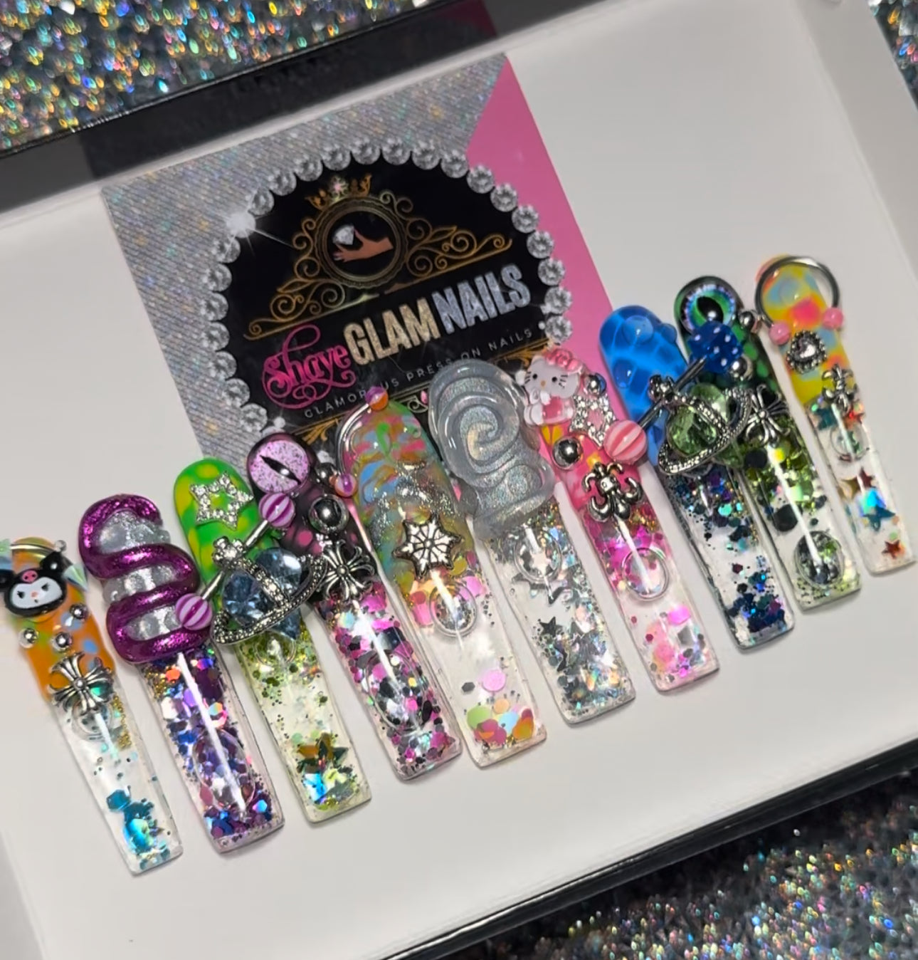 Luxury Stylish Rockstar Press On Nails