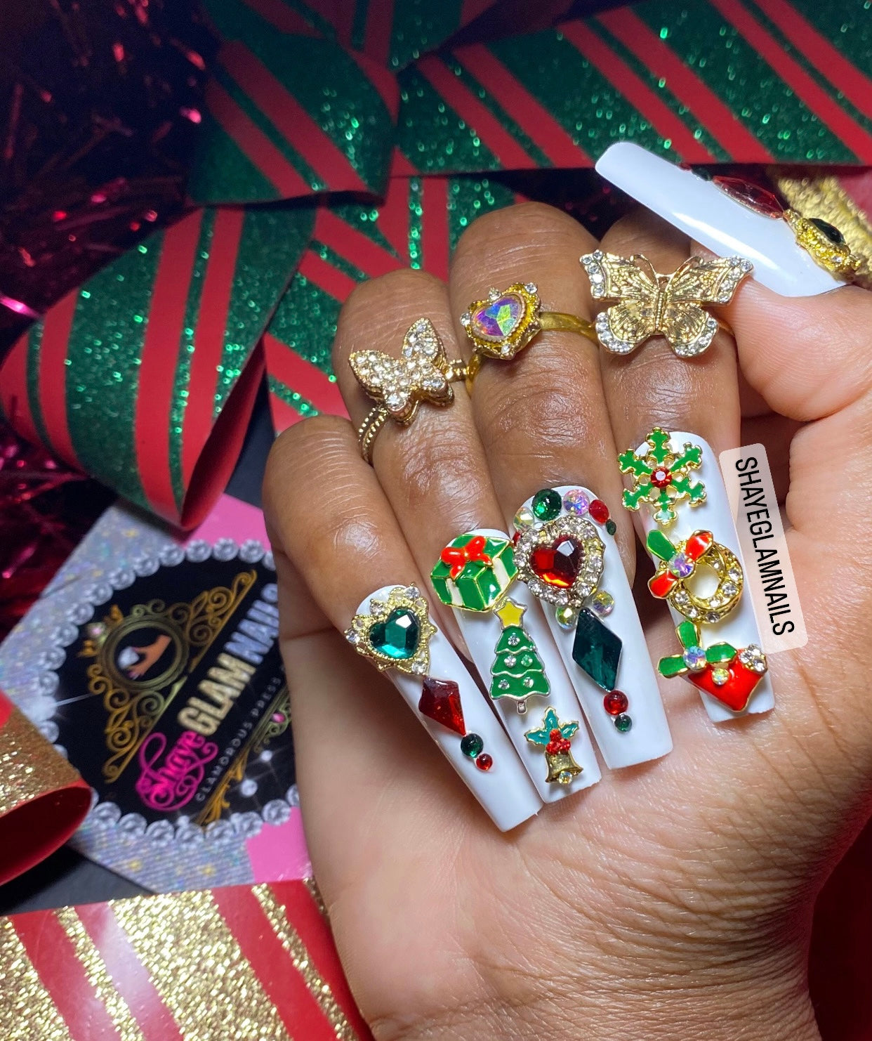 Christmas Season Press On Nails