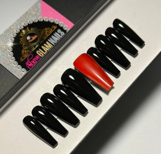 Red Bottoms Press On Nails