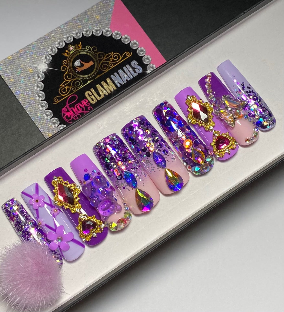 Royalty Glam Press On Nails- 20 Nail Set