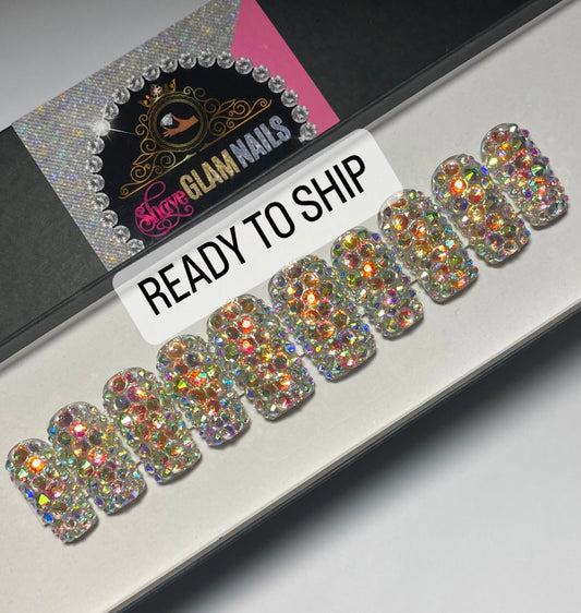Ready to Ship | All Bling Everything | Large | Medium Square