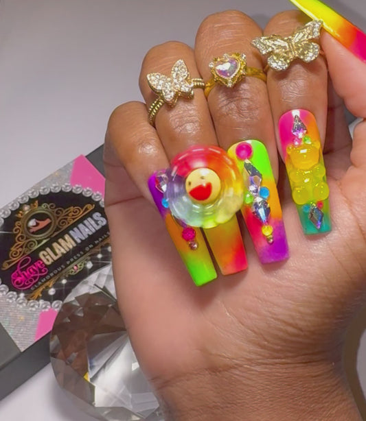 Luxury Colorful Press On Nails