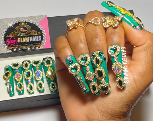 Diamond Glam Press On Nails