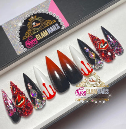 Glam Halloween Press On Nails