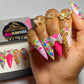 Colorful Birthday Zodiac Press On Nails