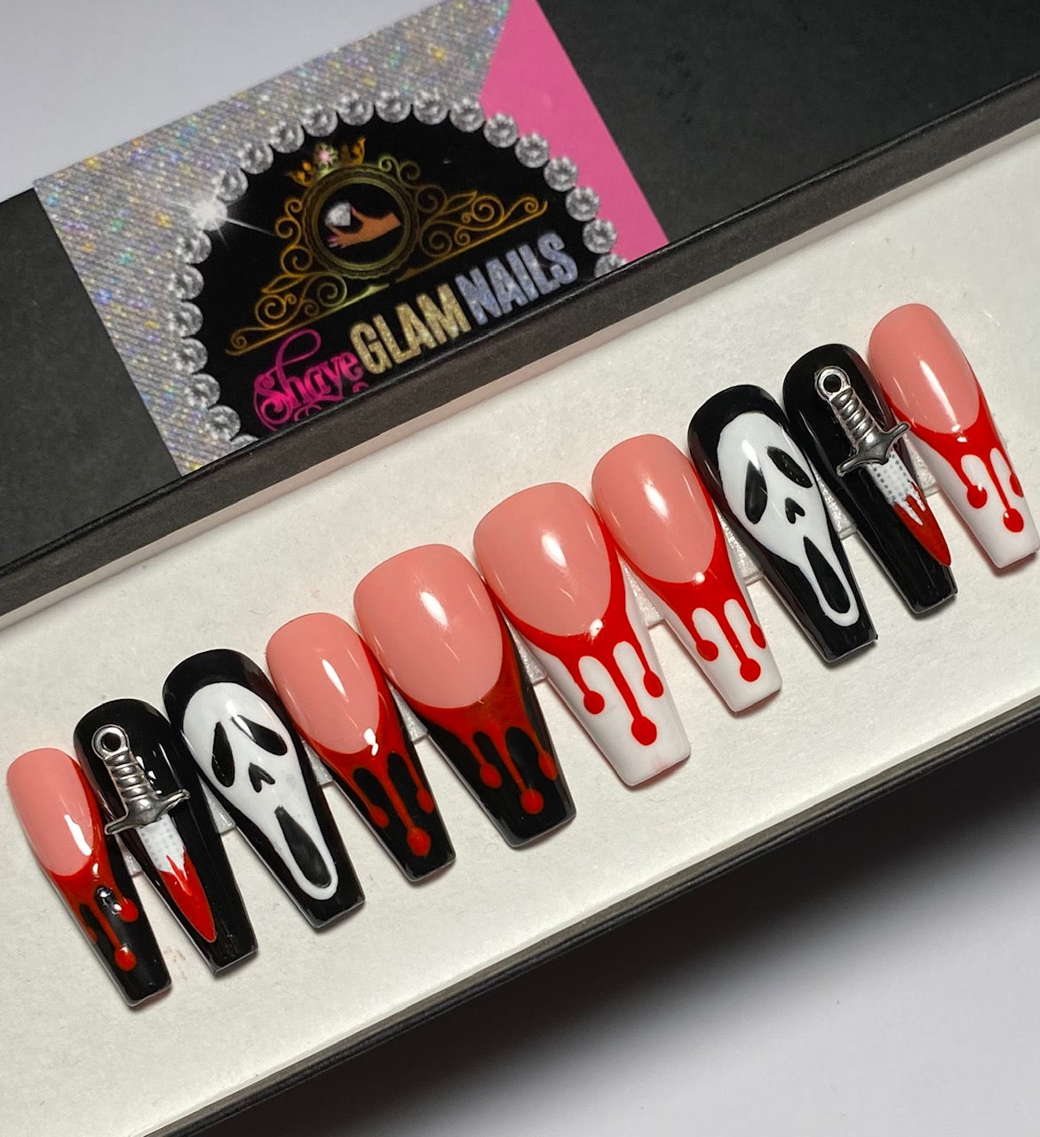 Spooky Halloween Press On Nails