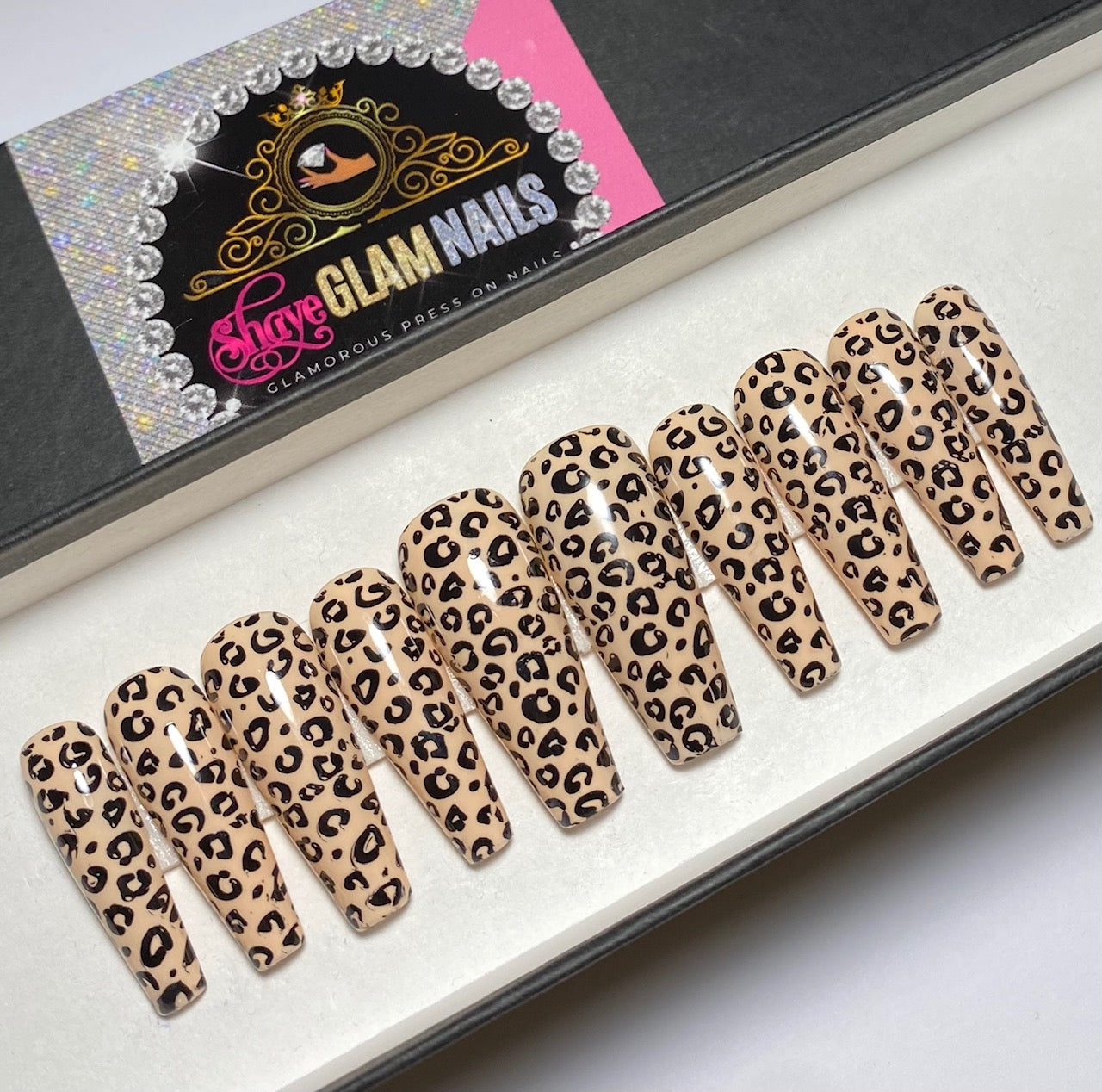 Cheetah Press On Nails