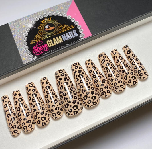 Cheetah Press On Nails