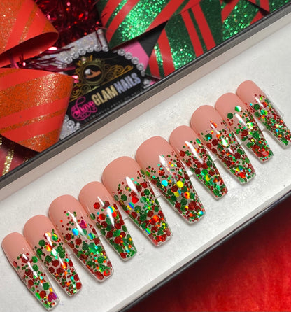 Christmas Season Press On Nails