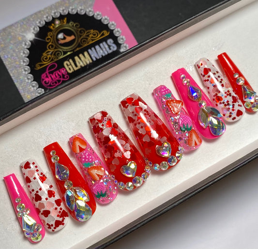 Sweetheart Press On Nails