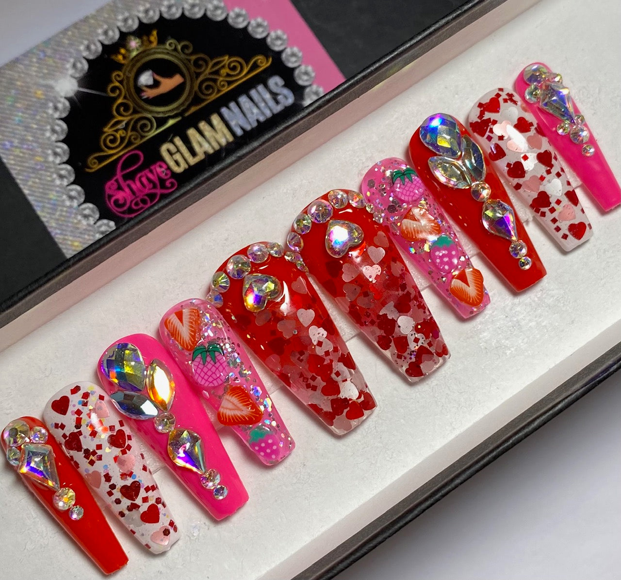 Sweetheart Press On Nails