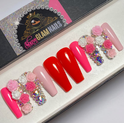 Adore Bling Glam Press On Nails