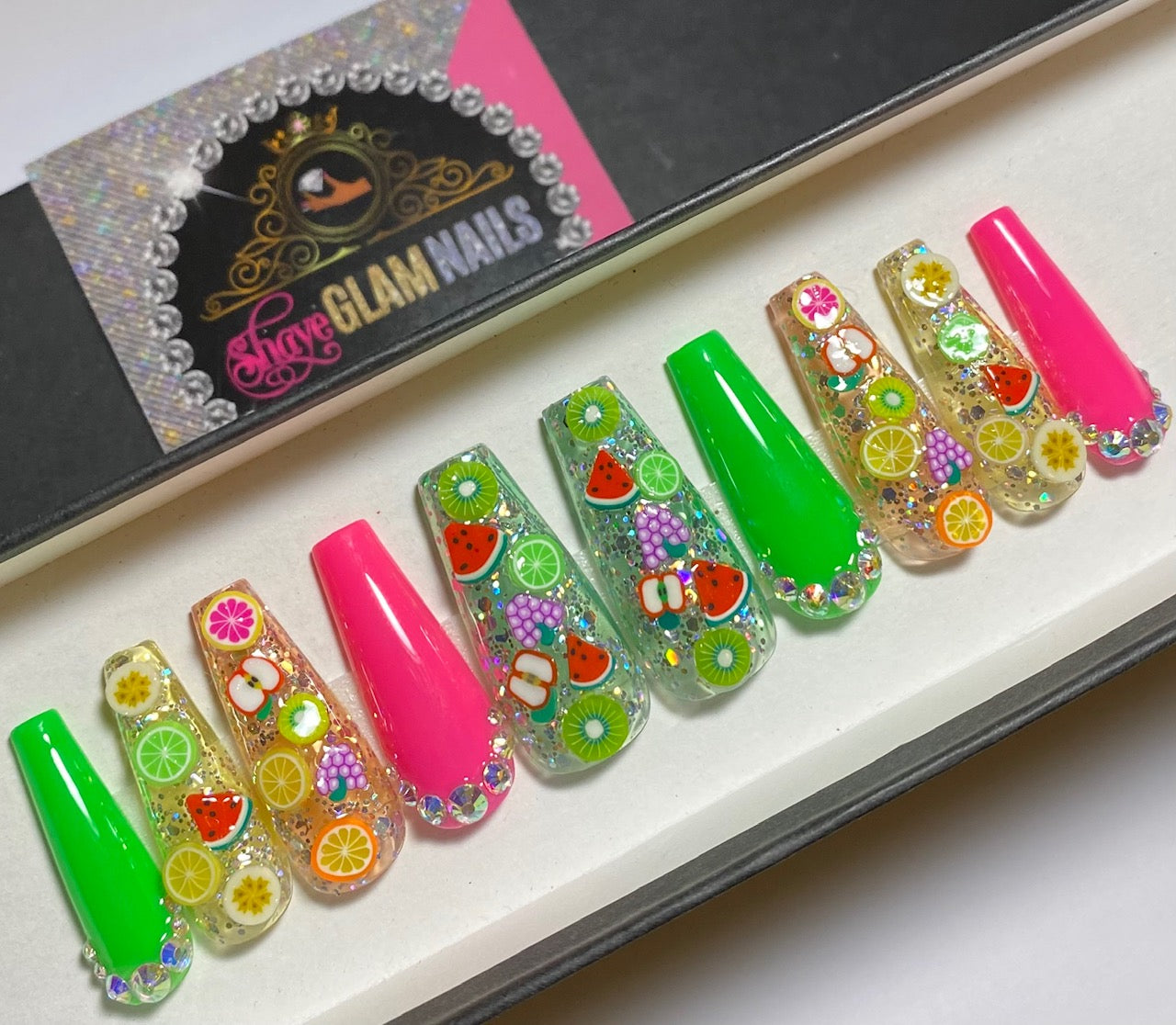 Colorful, Juicy Fruit Press On Nails