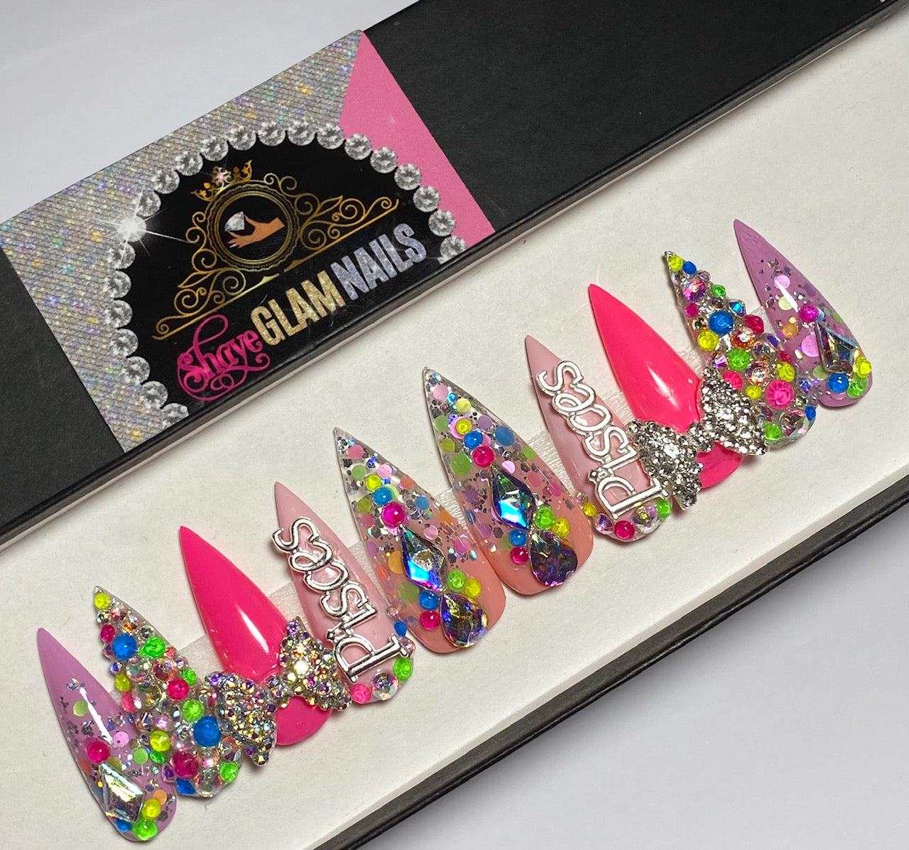 Colorful Birthday Zodiac Inspired Press On Nails