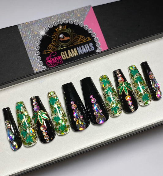 420 Glam Style Press On Nails