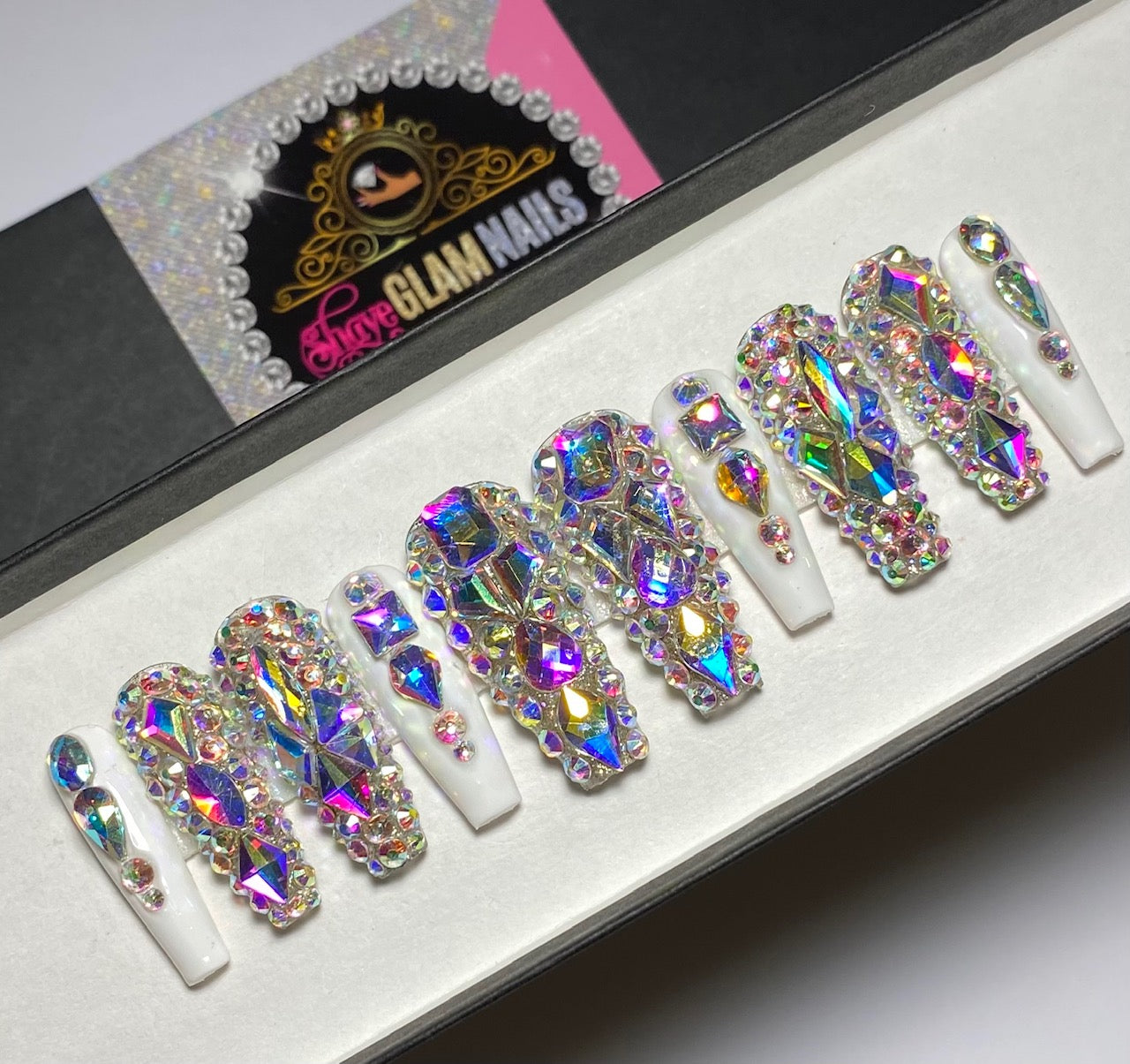 Bling Glam Style Press On Nails