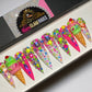 3D Flava Ice Cream Glam Press On Nails