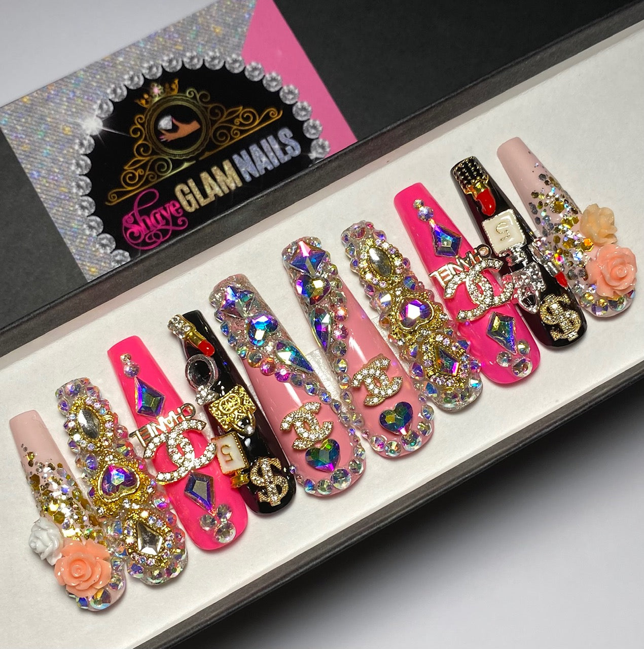 Boujee Coco Press On Nails – Shaye Glam Nails