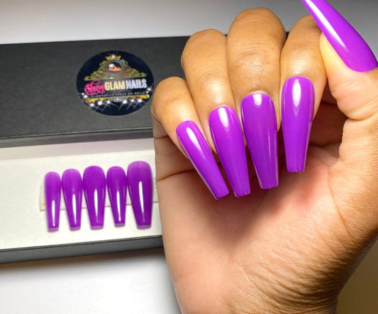 Sultry Purple Press On Nails