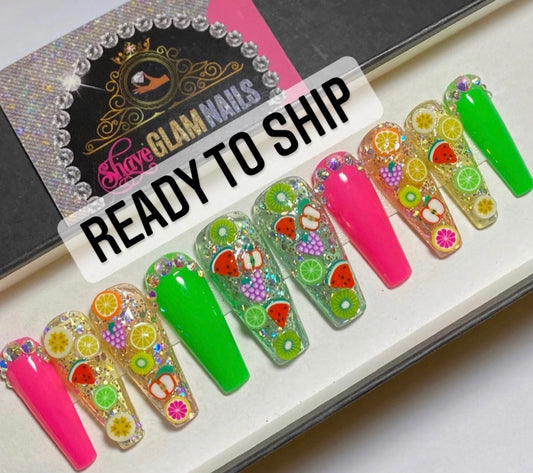 Ready to Ship | Juicy Fruit | Large | Long Coffin