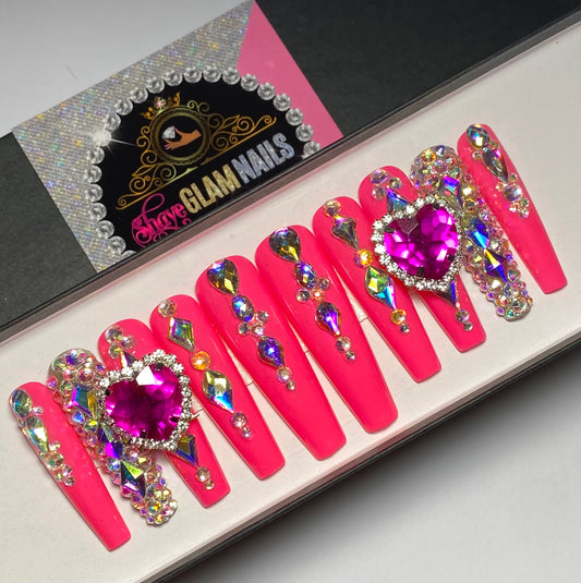 Glam Diamond Press On Nails