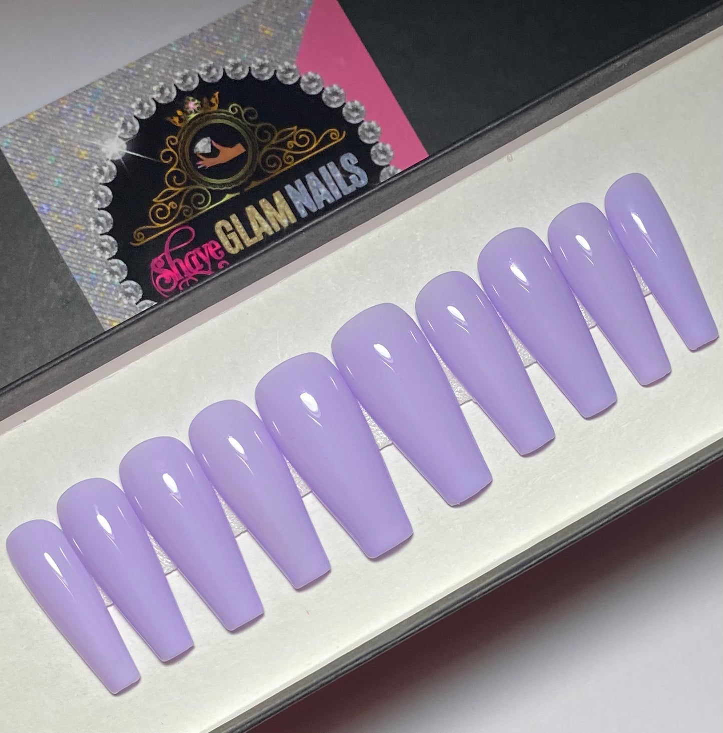 Light Purple Press On Nails