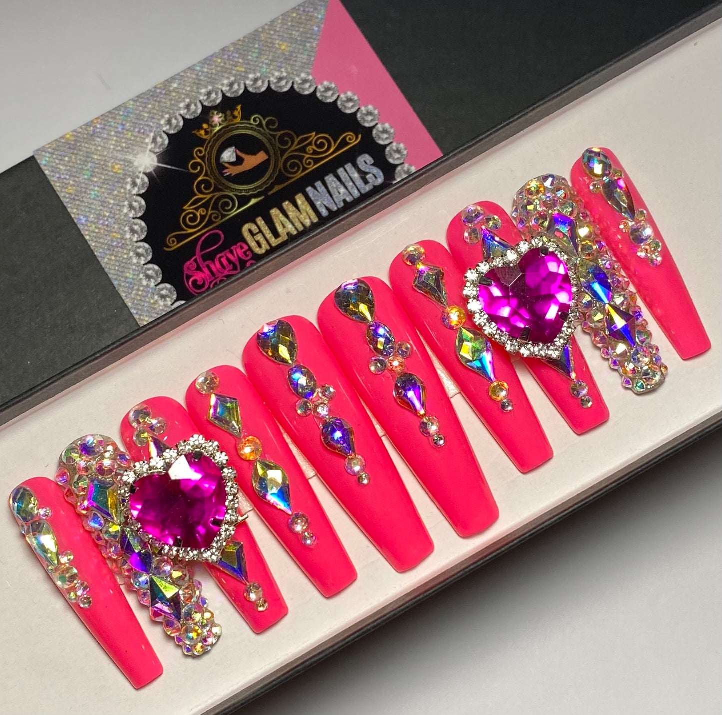 Glam Diamond Press On Nails