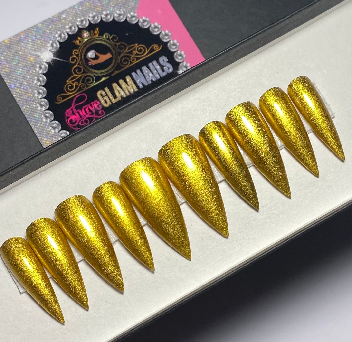 Gold Chrome Press On Nails